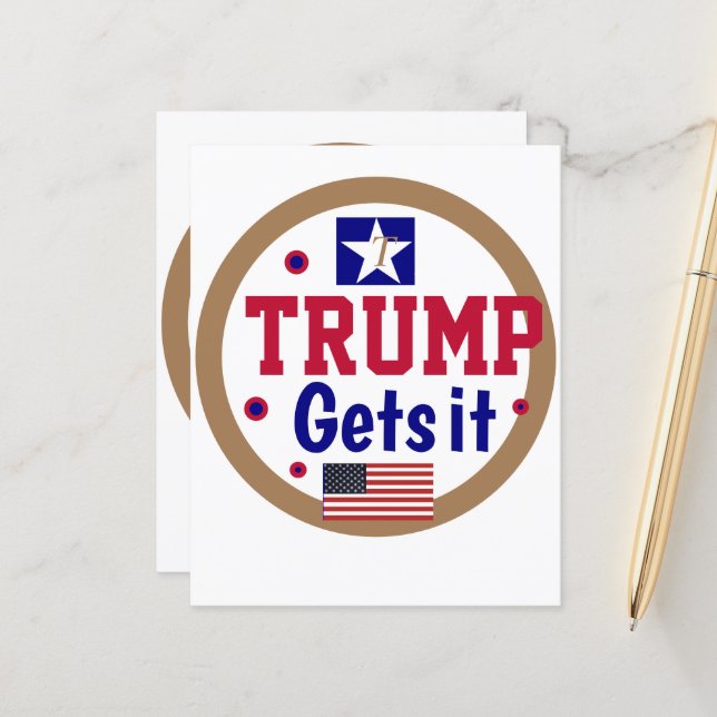Papier Trump l'obtient ! (Devant/Arrière en situation)
