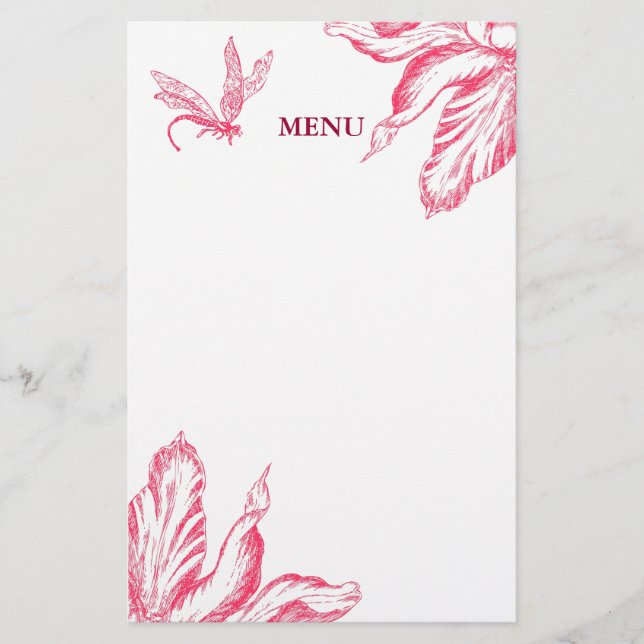 Papier Tulipe rétro (Devant)