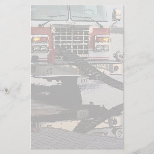 Papier Tuyau de pompier de Camion Fade Fire Fighter (Devant)