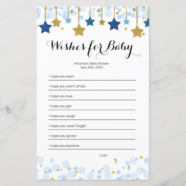 Papier Twinkle Twinkle Aquarelle Wives for Baby Game (Devant)