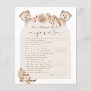 Papier Twins Teddy Bear qui connaît le jeu de douche Pare