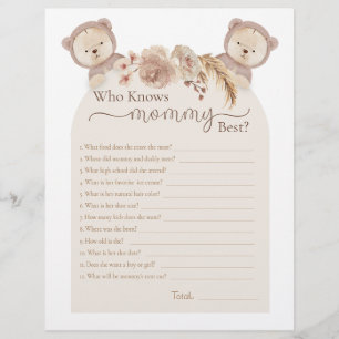 Papier Twins Teddy Bear Qui Connaît Maman Meilleur Jeu De