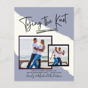 Papier Tying The Knot - Photo Engagement Party Invitation
