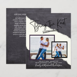 Papier Tying The Knot - Photo Engagement Party Invitation