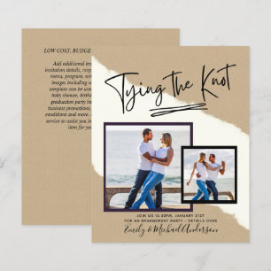 Papier Tying The Knot - Photo Engagement Party Invitation