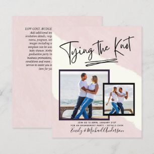 Papier Tying The Knot - Photo Engagement Party Invitation