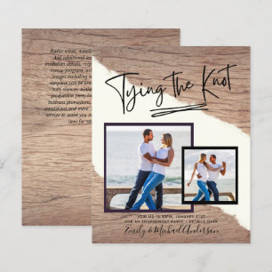 Papier Tying The Knot - Photo Engagement Party Invitation