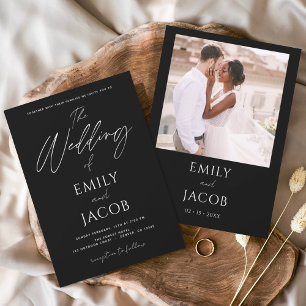 Papier Type de script photo Mariage simple Budget