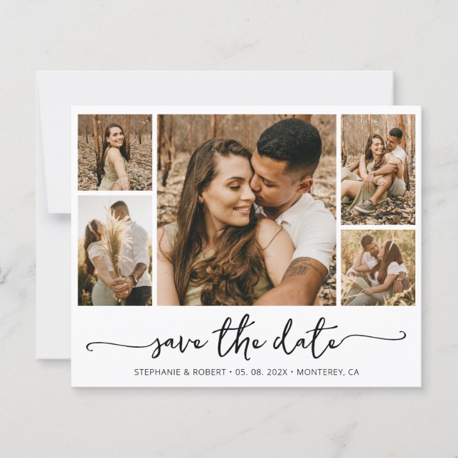 Papier Typographie Budget Photo Mariage Enregistrer La Da (Devant)
