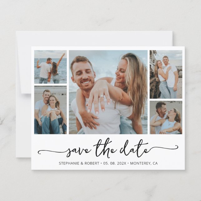 Papier Typographie Budget Photo Mariage Enregistrer La Da (Devant)