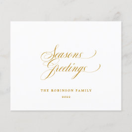 Papier Typographie de script or Joyeuses Fêtes