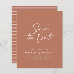 Papier Typographiy wedding announcement