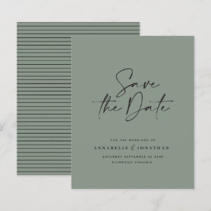 Papier Typographiy wedding announcement