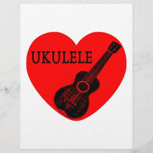 Papier Ukulele Love