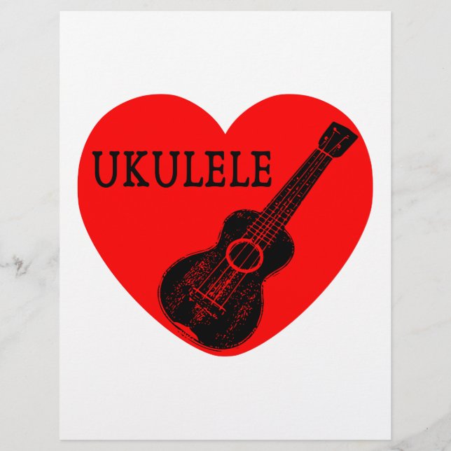 Papier Ukulele Love (Devant)