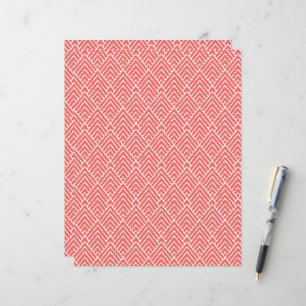 Papier un arrière - plan rouge et blanc avec un motif