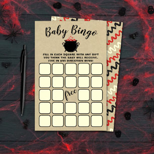 Papier Un Bébé Doux Brasse Le Baby shower D'Halloween