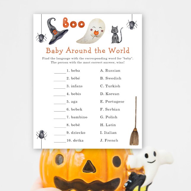 Papier Un fantôme mignon - Baby autour du monde jeu (Créateur téléchargé)