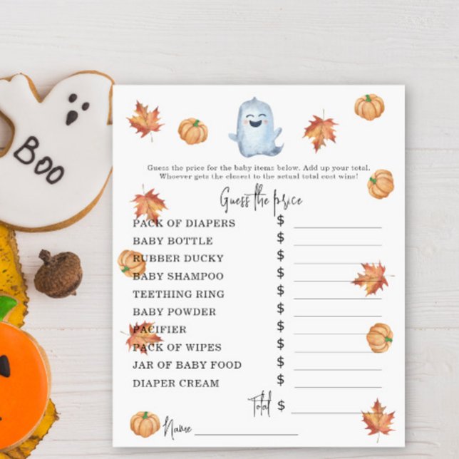 Papier Un fantôme mignon - Jeux de fête | Jeu devis de pr (Créateur téléchargé)