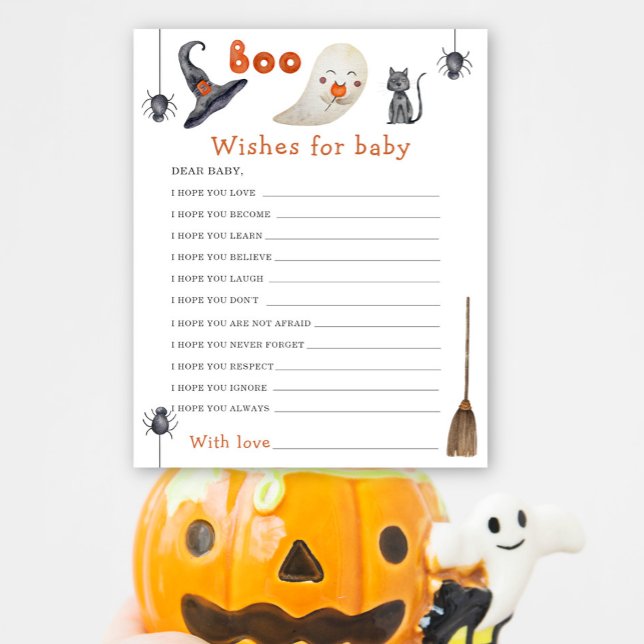 Papier Un fantôme mignon - voeux pour bébé (Créateur téléchargé)