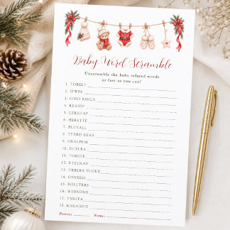 Papier Un jeu de lettres pour une baby shower joyeuse