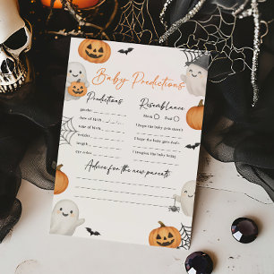Papier Un jeu de prédictions pour bébé Shower Little Boo