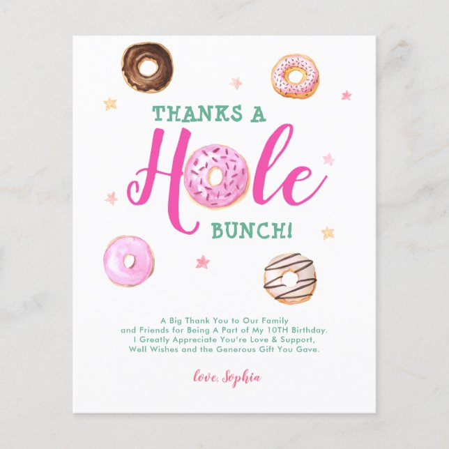 Papier Un Merci photo à trous grâce à un puzzle (Devant)