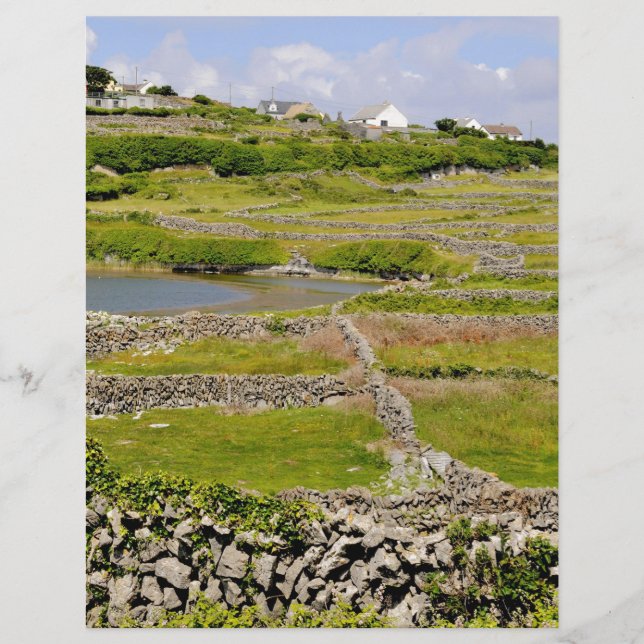 Papier Un mur de pierre irlandais (Devant)