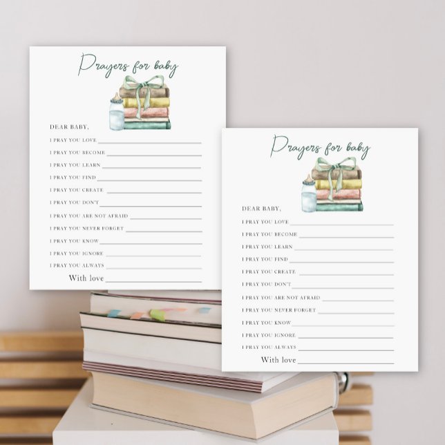 Papier Un nouveau chapitre baby shower - Prières pour béb (Créateur téléchargé)