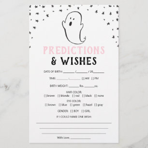 Papier Un petit Boo Halloween prédiction de jeu Baby show