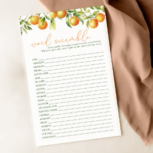 Papier Un Petit Cutie Est En Cours De Jeu Word Scramble