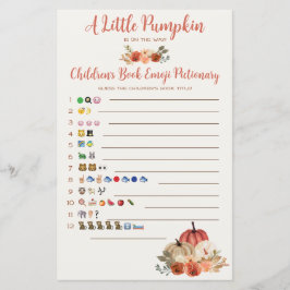 Papier Un petit livre pour enfants Citrouille Emoji Baby 