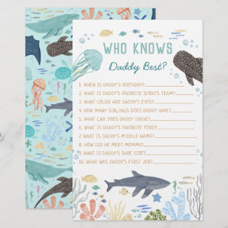 Papier Under The Sea Who Knows Daddy Best Game