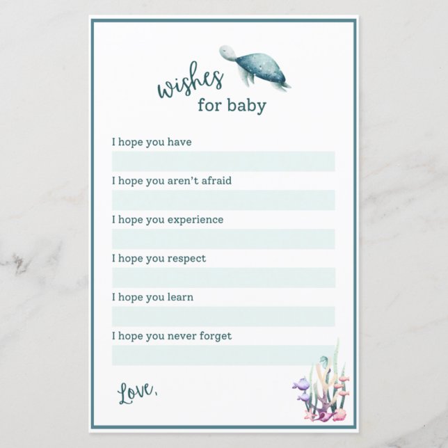 Papier Under the Sea Wishes (Devant)