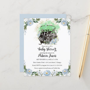 Papier Une Baby Shower dans la théière Budget Invitation