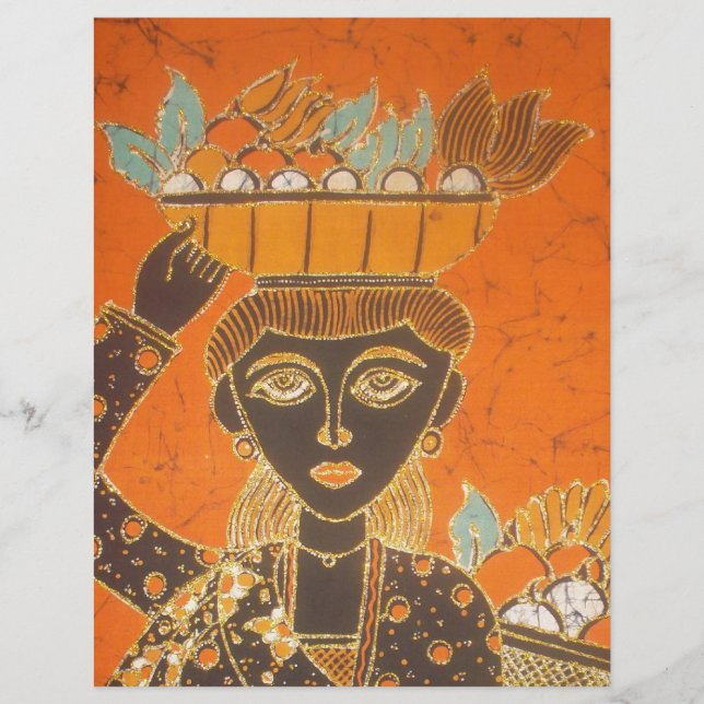 Papier Une femme africaine portant une Personnaliser de p (Devant)