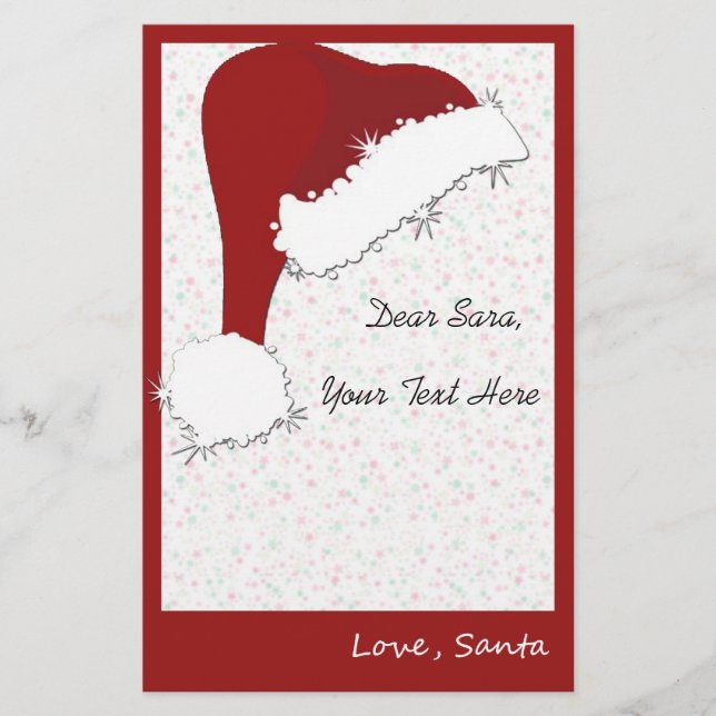 Papier Une lettre du Père Noël (Devant)