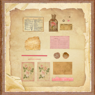 Papier Une touche d'élégance de journal en junk rose