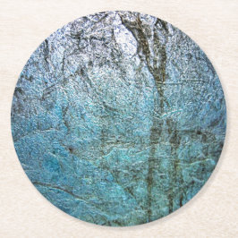 Papier-Untersetzer, Abstrakter blauer Untersetzer