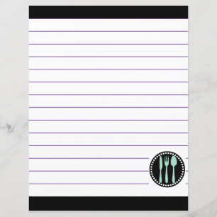 Papier Ustensiles de cuisine de cuisine rétro Zigzag Chev