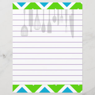 Papier Ustensiles de cuisine de cuisine rétro Zigzag Chev