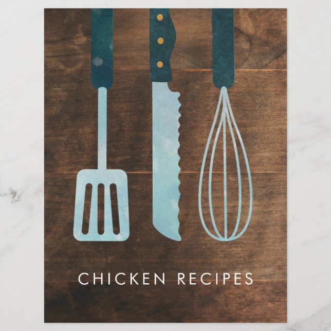 Papier Ustensiles de cuisine en bois personnalisés Divide (Devant)
