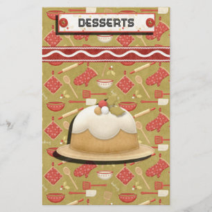 Papier Vacances en pain d'épices Recette Classeur-Divider