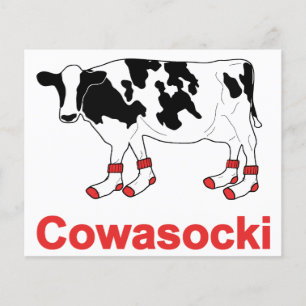 Papier Vache au lait en chaussettes - Vache Cowasocki A S