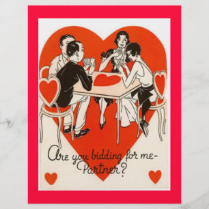 Papier Valentine Bridge Jeu personnalisable