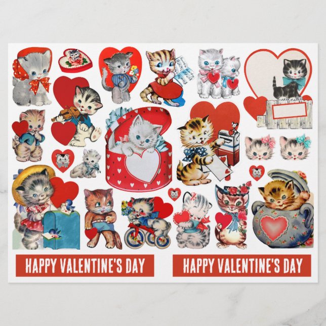 Papier Valentines Vintages authentiques (pas AI) (Devant)