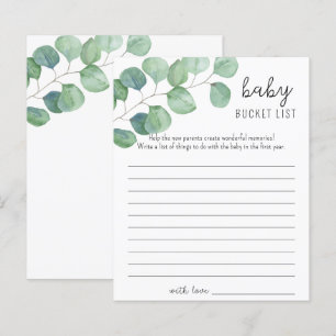 Papier Verdure Eucalyptus - Liste de naissance bébé