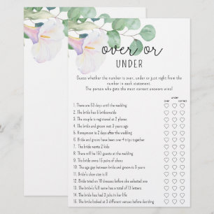 Papier Verdure - Plus ou sous la douche nuptiale