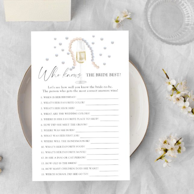 Papier Verre de Prosecco - Qui connaît la mariée meilleur (Créateur téléchargé)