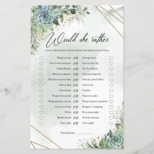 Papier Vert succulents eucalyptus Voudrait-elle Plaire